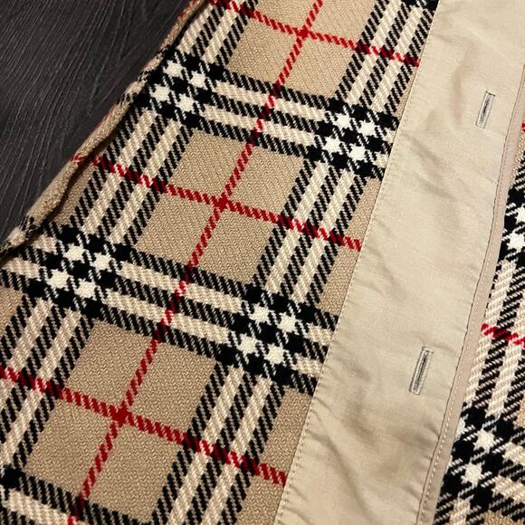 Authentic Burberry Nova Checkered Wool Coat Liner Vest Vintage Size Large - Picture 5 of 12